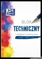 Blok techniczny OXFORD A4 10k 250G biały