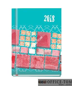 Terminarz A6 OLA -folia KAFELKI T-212F-05 1 tydzień/2-óch stronach Michalczyk i Prokop