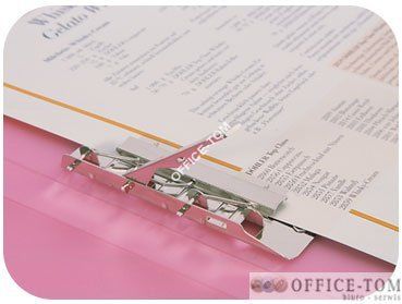 Skoroszyt ofertowy z dźwignią, na 60 kartek A4 PD-11 BIURFOL Czerwny