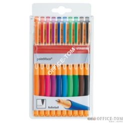 Pióro żelowe STABILO point Visco, etui 10 szt.