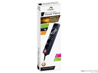 Listwa TRACER PowerPatrol czarna 5m 5 gniazd TRL-100C PowerPatrol