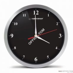 Zegar ścienny DETROIT czarny ESPERANZA