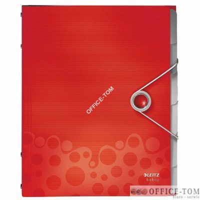 Teczka segregująca 6 przekładek LEITZ Bebop, pomarańczowy