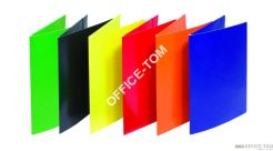 Teczka z gumką lakierowana Dox pomaranczowa