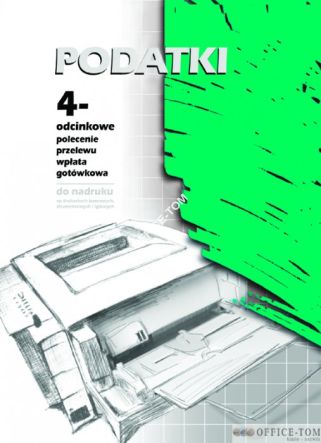 Podatki 4-odcinkowe polecenie przelewu MICHALCZYK I PROKOP A4 teczka 100 kartek
