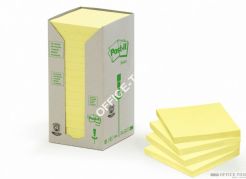 Bloczki samoprzylepne 3M POST-IT® 654-1T 76x76 Żółty 2400k