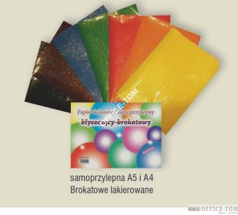 Papier kol.samoprzylepny A4 lakier.brokatowe CORMORAN *4503