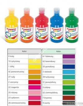 Farba Tempera Premium 500ml śliwkowy HAPPY COLOR