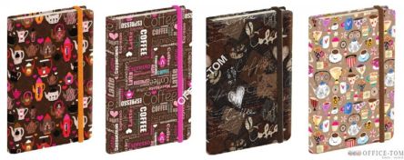 Notatnik ekskluzywny NARCISSUS 80k. Coffee 14x20 4 wzory