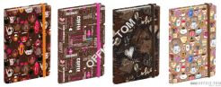 Notatnik ekskluzywny NARCISSUS 80k. Coffee 14x20 4 wzory