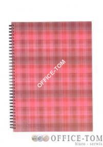 Brulion w twardej oprawie w spirali 80k kr.A4