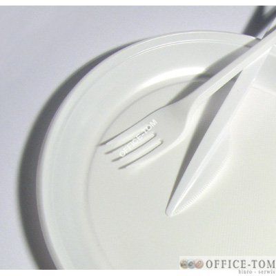 Talerzyki jednorazowe 22cm (100szt) ) białe