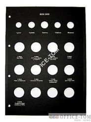 Karta na monety WARTA 210x292 rok 1995 do 2003(jedna karta jeden rok produkcji monet)