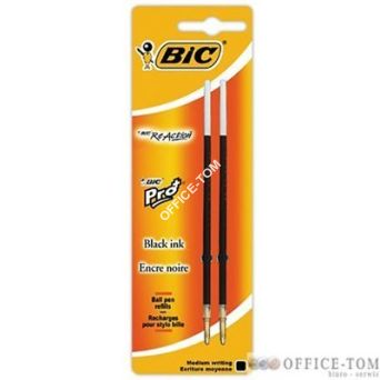 Wkład do długopisówBIC Atlantis, Velocity, Reaction i For Her - czarny blister 2szt.