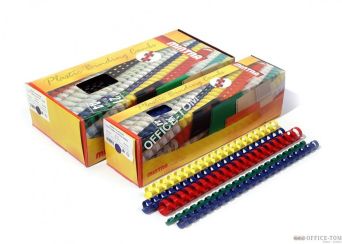 Grzbiety plastikowe ARGO 5mm żółte 100 sztuk w opakowaniu