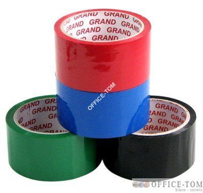Taśma kolorowa 48x50 czerwona  GRAND
