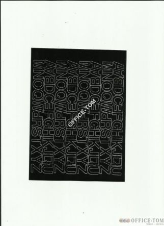 LITERY samoprzylepne 1.5cm(8szt) czerwone ARTDRUK