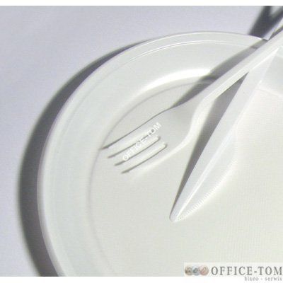 Talerzyki jednorazowe 17cm (100szt) ) białe/15cm