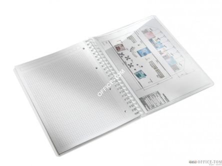 Zeszyt na spirali LEITZ WOW A4 PP kr.fioletow 46380062