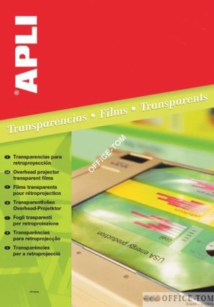 Folia A4 do rzutników APLI 210x297mm kserokopiarki 100szt