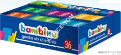 Gumki do ścierania BAMBINO (36 szt display)ST.MAJEWSKI