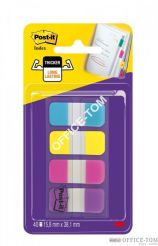 Zakładki indeksujące Post-it® silne 4 kolory (morskie/żółte/różowe/fioletowe)