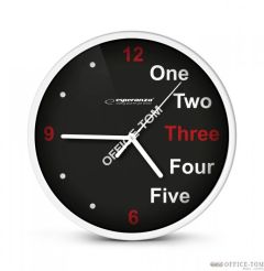 Zegar ścienny PRAGUE biały      ESPERANZA