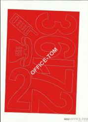 CYFRY samoprzylepne 10cm (8szt) czarneARTDRUK