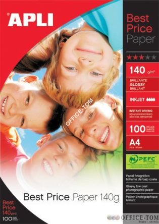 Papier Foto APLI A4 140g błyszczący (glossy)100