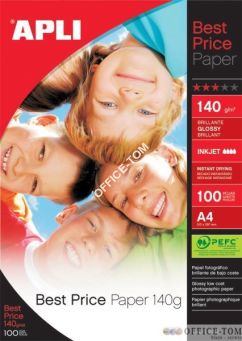 Papier Foto APLI A4 140g błyszczący (glossy)100