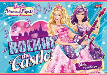 Blok rysunkowy A4, 20k. BARBIE