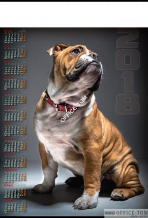 Kalendarz B-1 plakatowy (10)TELEG. P18 PIES