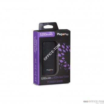Power Bank PLUG & PLAY 5200MA 1xUSB czarny