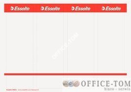 Etykiety ESSELTE grzbietowe, szerokie do segreg. samoprzylepne ESSELTE, 59X192mm, 10x4, białe