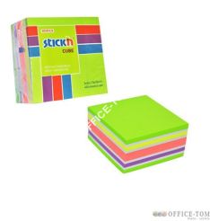 Notes samoprzylepny 76mmX76mm mix zielony/żółty/różowy 400 kartek STICK\'N