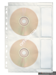 Koszulki na płyty CD, z PP, 200 mic.; przezroczysty Esselte 67668