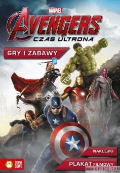 Książka Avengers. Czas Ultrona. Gry i zabawy, z plakatem Zielona Sowa