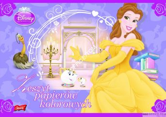 Zeszyt papierów kolorowych nabłyszczanych A4, 10k. DISNEY KSIĘŻNICZKI ST.MAJEWSKI
