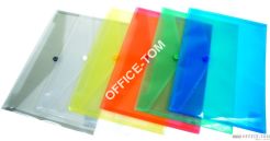 Teczka kopert. Donau. A4  na zatrzask tran. Żółta