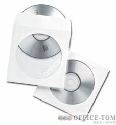 Koperty NC samoklejące CD SK białe 90g, okno okrągłe 1000szt.