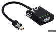 Adapter Mini DisplayPort - VGA Leitz Complete, czarny Leitz 63090095 - 2