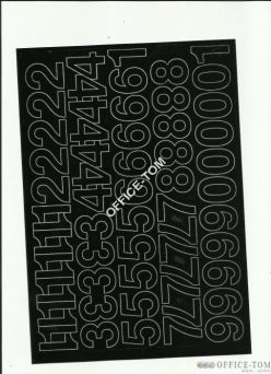 LITERY samoprzylepne 3cm (8szt) niebieski ARTDRUK