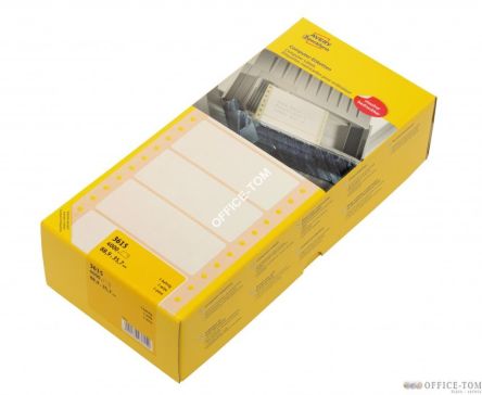 Etykiety AVERY ZWECKFORM uniwersalne do drukarek igłowych 88,9 x 35,7 mm, 4000 szt./op., białe