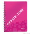 Zeszyt na spirali LEITZ WOW A5 PP kr.różowy 46410023 - 4