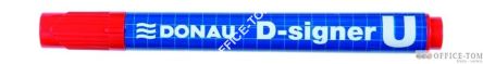 Marker permanentny Donau D-Signer. k.okrągła czerwony