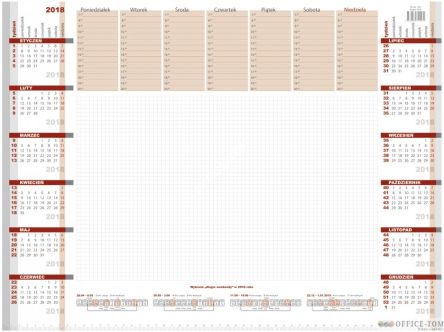 Kalendarz BIUWAR duzy 26 kartek nr.1257 Wokół Nas