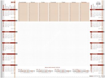 Kalendarz BIUWAR duzy 26 kartek nr.1257 Wokół Nas