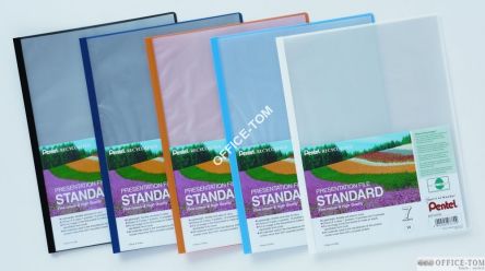 Skoroszyt PENTEL prezentacyjny standard 7 kieszeni s/błękitny