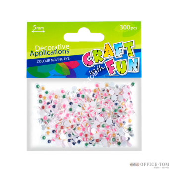 Ozdoba Dekoracyjna Kolor Oczy 5Mm CRAFT WITH FUN