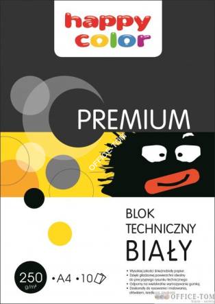 Blok techniczny biały 250g A4 HAPPY COLOR